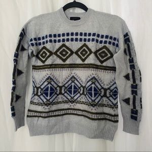 J. CREW Fair Isle Patterned Sweater - size small